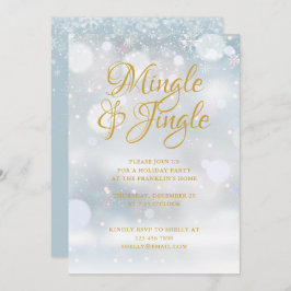 Convites Festas de neve Festa de Natal de inverno