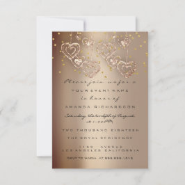 Convites Festas do Chá do Dia das Mães com Brilho de Faísca