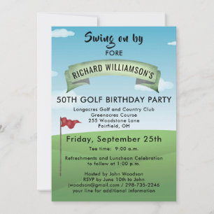 CONVITES FESTEJAR 50 ANOS DE GOLFE COM HORA DA TEE