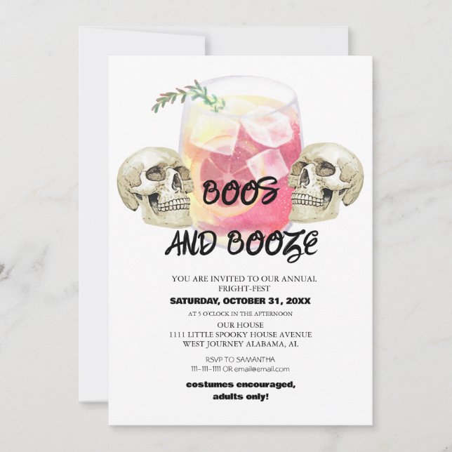 Convites festinha de fantasia de halloween invita (Frente)