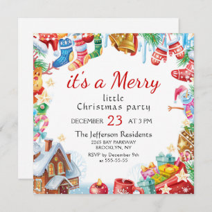 Convites Festiva Feliz Engraçada Festa de Natal