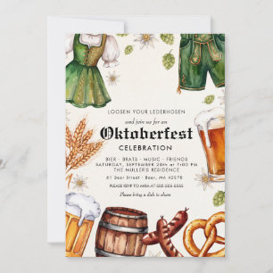 Convites Festival Alemão Oktoberfest Cerveja Pretzel Bávaro