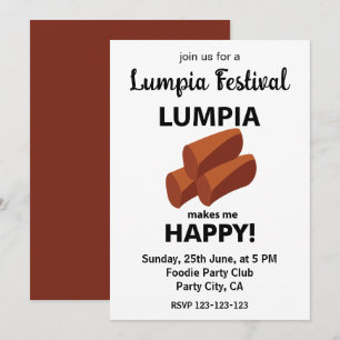 Convites Festival Lumpia Me Faz Feliz