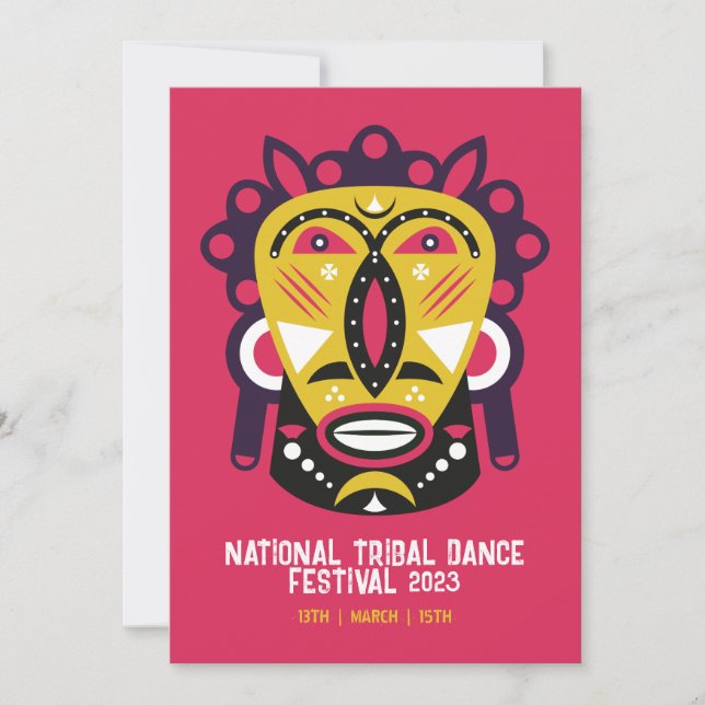 Convites Festival Tribal Dance (Frente)