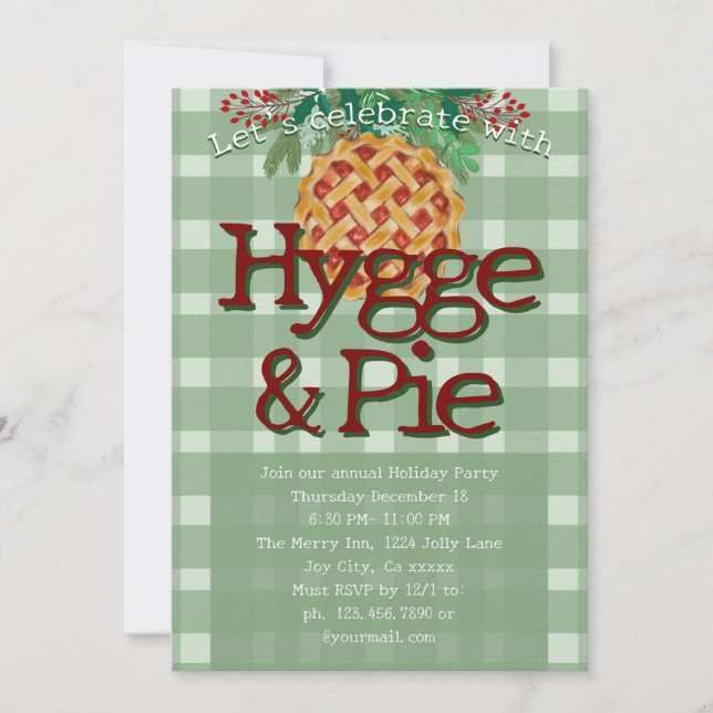 Convites Festive fun Holiday Party hygge  (Frente)