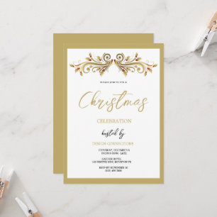 Convites Festivo Holly suga Natal