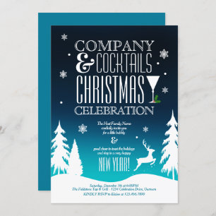Convites Festivo Natal - Festa de Cocktail