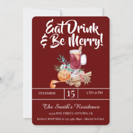 Convites Festivos Bebidas Comem Bebida E Sejam Felizes!