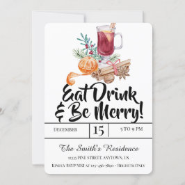 Convites Festivos Bebidas Comem Bebida E Sejam Felizes!