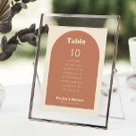 Convites Ficha de Gráfico de Casamento Terracotta Mesa 10<br><div class="desc">Este cartão de 10 assentos da mesa de casamento de terracota é perfeito para um casamento rústico. O design apresenta uma bela fonte para embelezar o seu evento. A placa impressão verso (frente e verso).</div>
