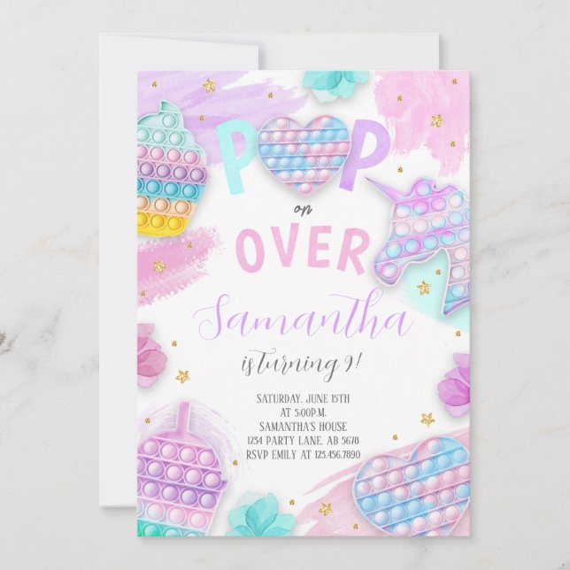 Convites Fidget Pop de Ti Bonito (Frente)