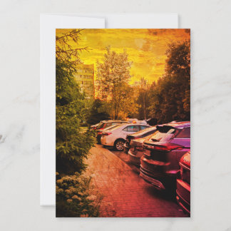 Convites Fiery Sunset Urban Invitation – Customizable