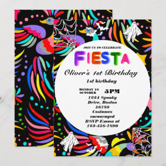 Convites Fiesta Birthday - Concurso Chalkboard mexicano