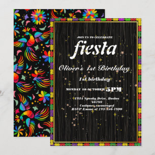 Convites Fiesta Birthday - Concurso Chalkboard mexicano
