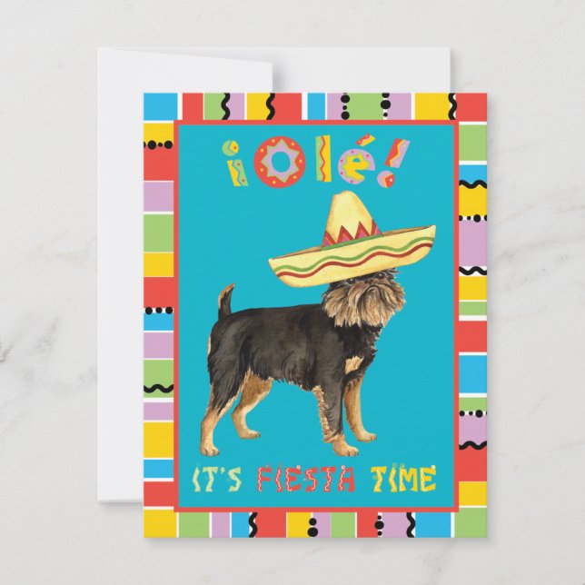 Convites Fiesta Bruxelles Griffon (Frente)