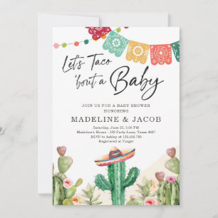 Convites Fiesta Cactus Watercolor Casal