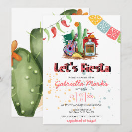 Convites Fiesta | Chá de panela de aquarelas