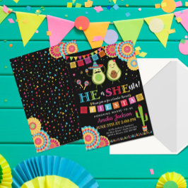 Convites Fiesta Ele ou she-esta convidam mexicano