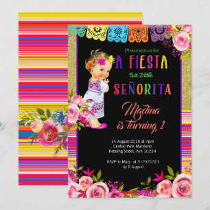 Convites Fiesta Floral primeiro aniversario