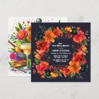 Fiesta Floral Vamos Taco sobre um Chá Casal