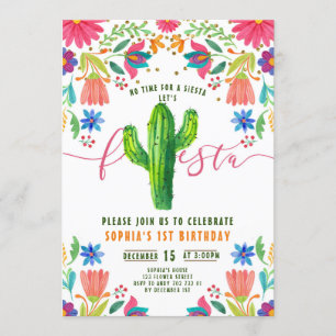 Convites Fiesta Não há tempo para Siesta Mexicana Birthday