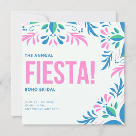 Convites Fiesta Succulent Boho Bridal Brunch