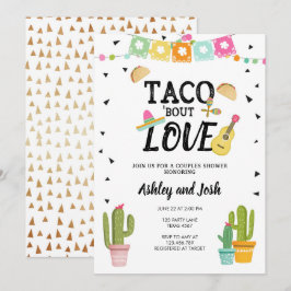 Convites Fiesta Taco Bout Love Cactus Casal Chá