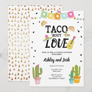 Convites Fiesta Taco Bout Love Cactus Casal Chá