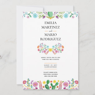 Convites FIESTA WEDDING - Folakart Modern Floral