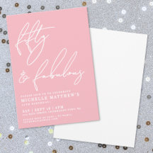 Fifty And Fabulous Pink 50th Birthday Party