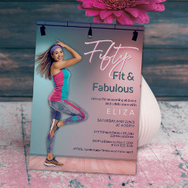 Convites Fifty Fit Fabulous Dance Invitation