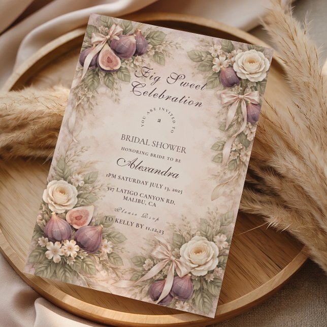 Convites Fig Garden Romance Bridal Shower (Criador carregado)