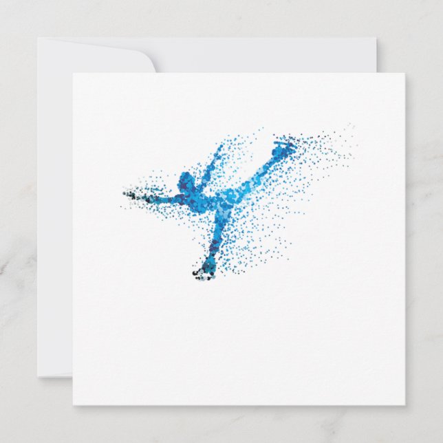 Convites Figure Skating Girl Winter Sports Gift (Frente)