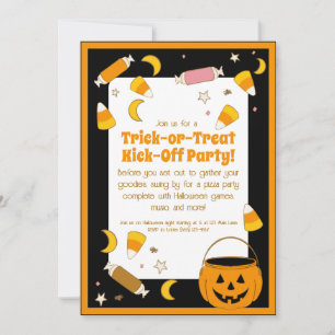 Convites Figurino do Dia das Bruxas ou Parte de Tronco ou d