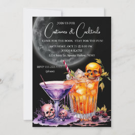 Convites Figurinos e Cocktails Halloween