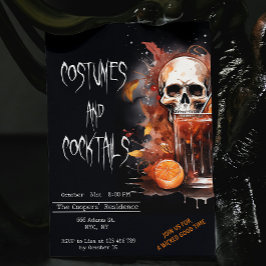 Convites Figurinos e Cocktails Malditos Halloween