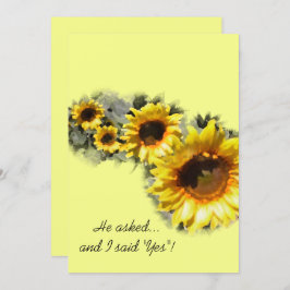 Convites Fila de Festa de noivado do Jardim dos Girassóis A