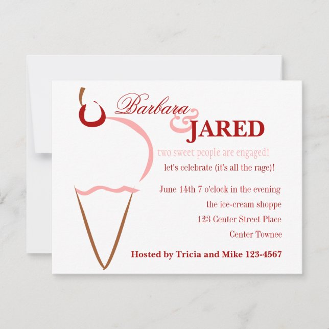 Convites Filas de Sorvete (Frente)