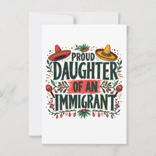 Convites Filha orgulhosa de um imigrante mexicano