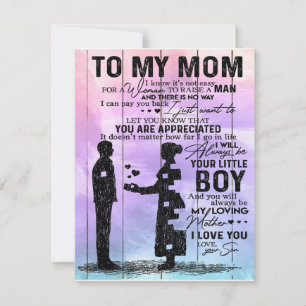 Convites Filho Para Minha Mãe Carta, Presente De Aniversári