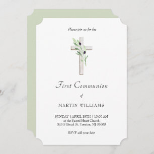 Convites Filial olícola Católica Santa Cruz Primeira Comunh
