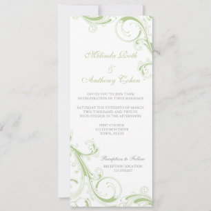 Convites Filigree Swirl Greenery