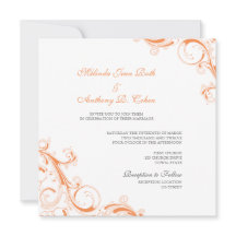 Filigree Swirl Orange