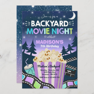 Convites Filme De Noite De Noite No Quintal Sob A Estrela