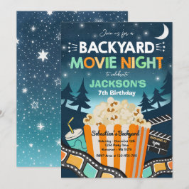 Convites Filme De Noite De Noite No Quintal Sob A Estrela