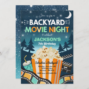 Convites Filme De Noite De Noite No Quintal Sob A Estrela