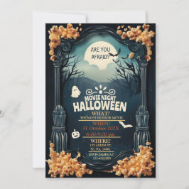 CONVITES FILME HORROR FESTA NOTURNA HALLOWEEN