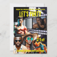 Filme poster DIY foto adultos espião festa de aniv