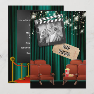 Convites Filme VIP foto ilumina filme filme cineasta