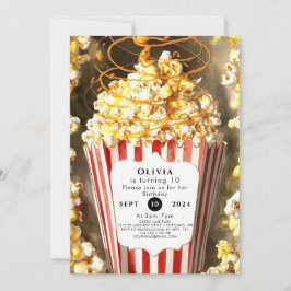 Convites Filme Whimsso Noite de Pipoca Aniversário